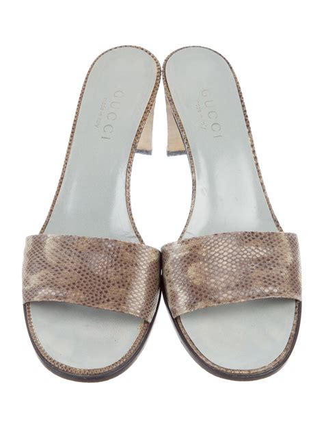 gucci sandals sizing|gucci snakeskin sandals.